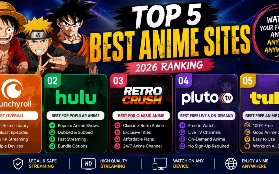 top best sites to watch anime